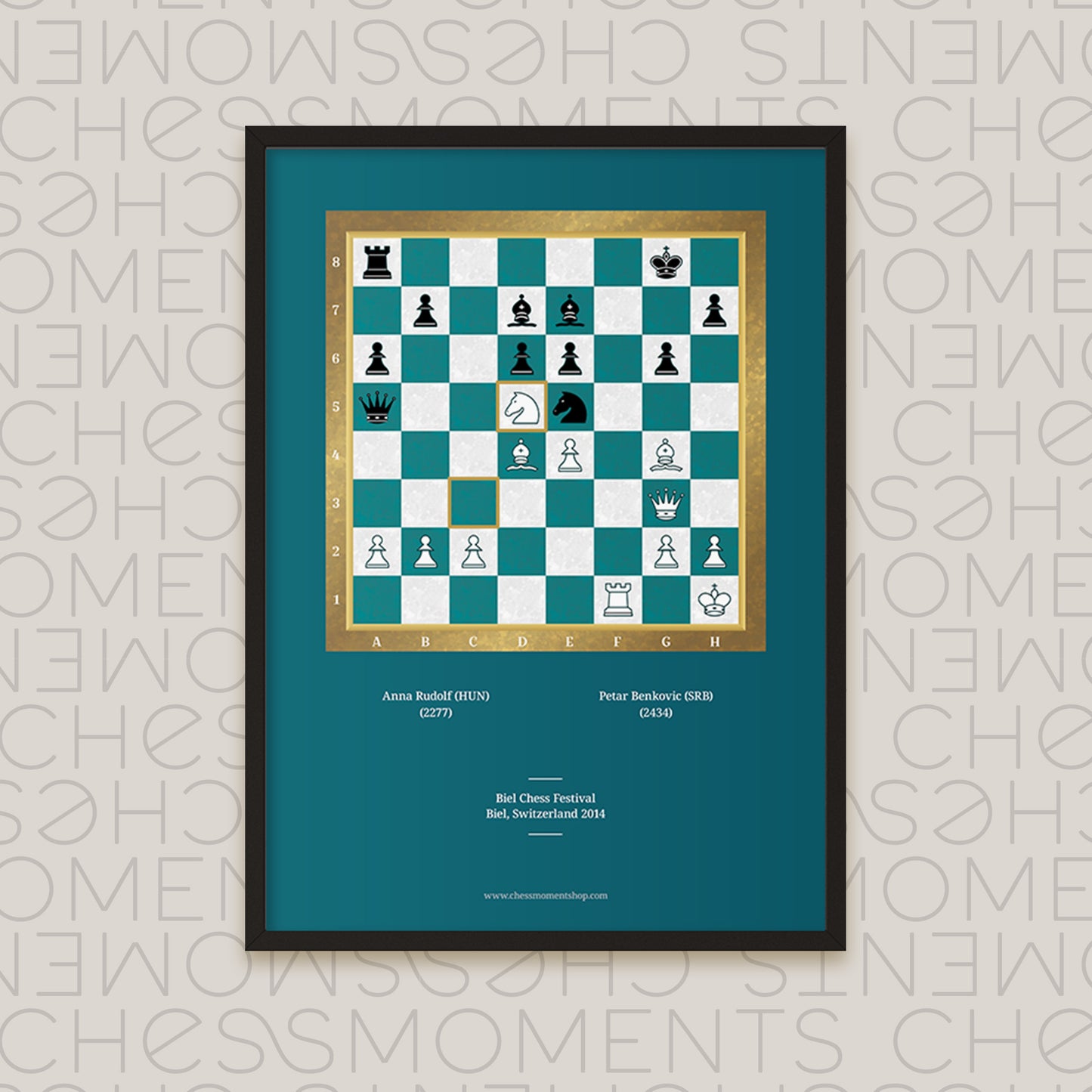 Anna Rudolf's firs step to becoming an International Master - Chess Poster