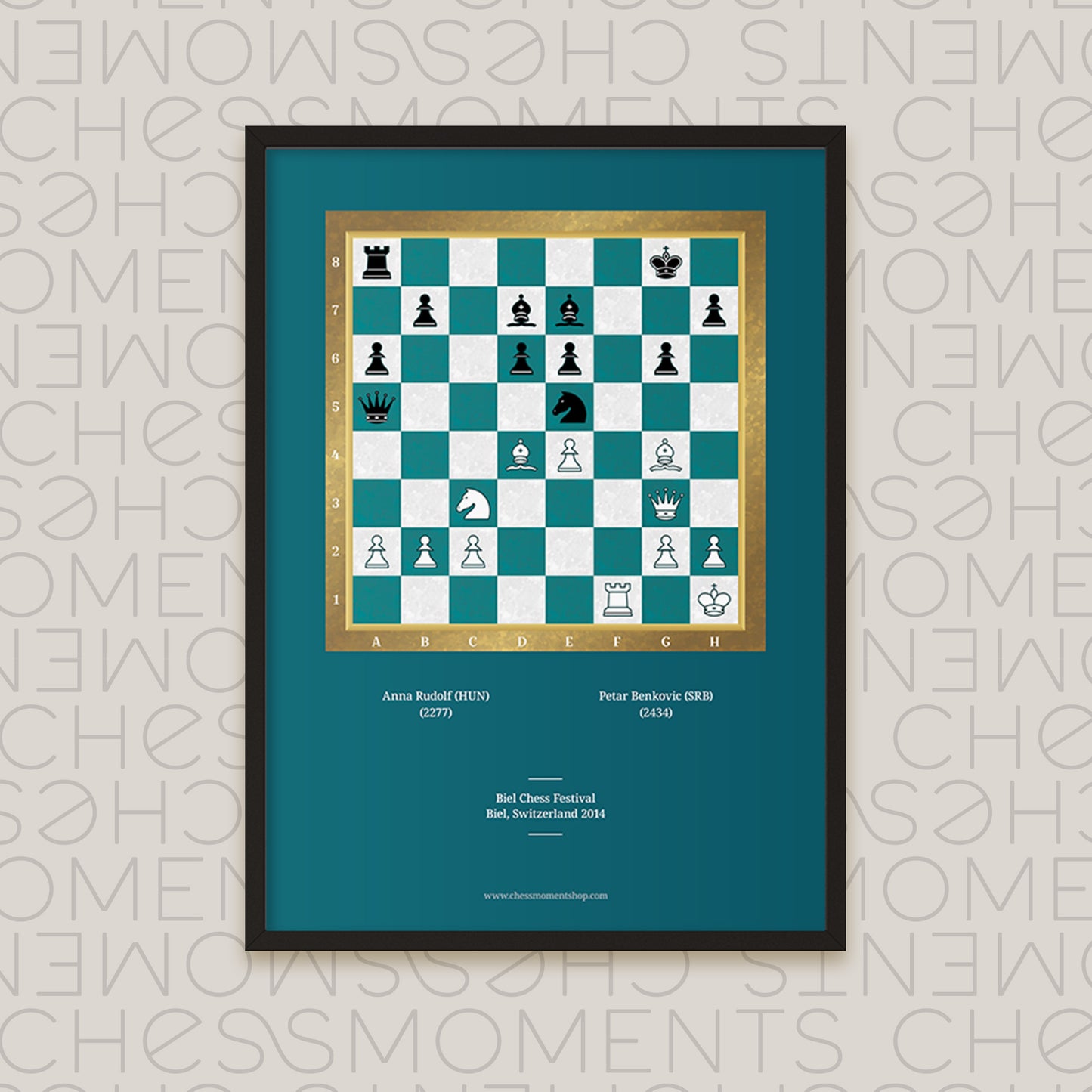 Anna Rudolf's firs step to becoming an International Master - Chess Poster