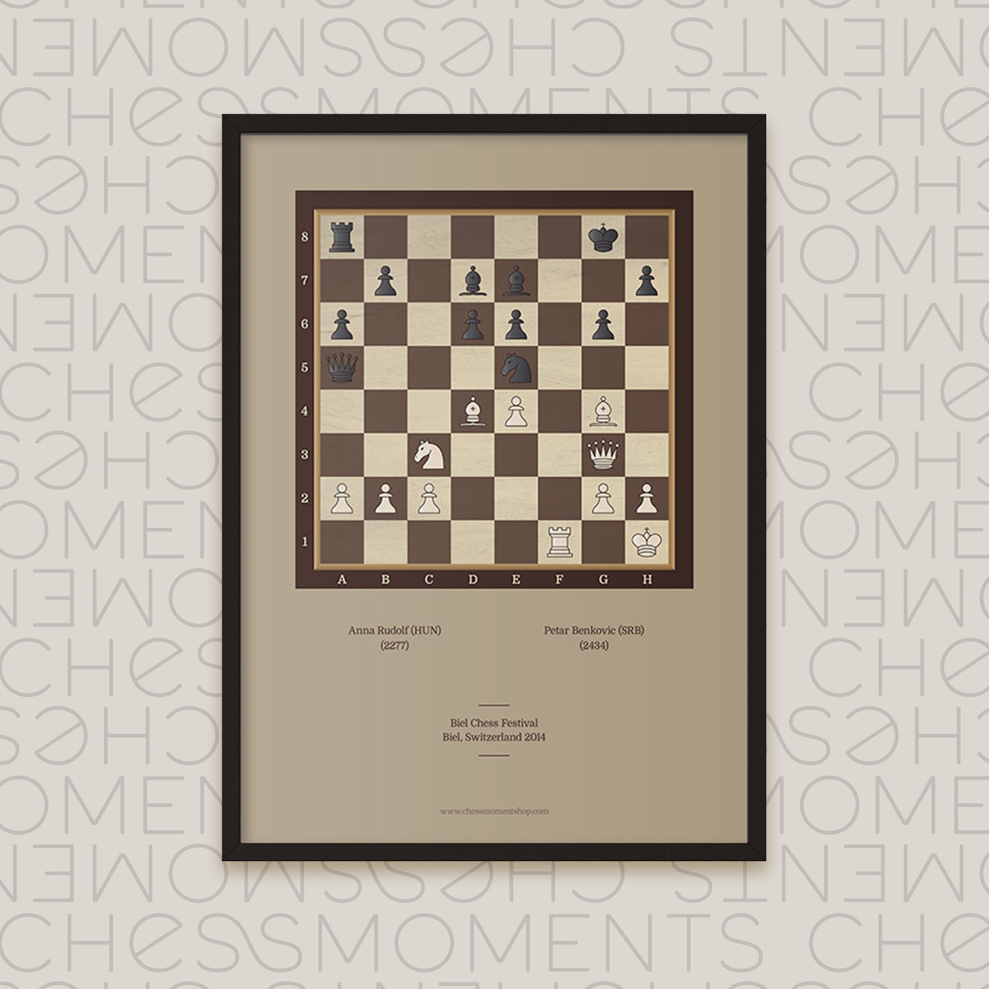 Anna Rudolf's firs step to becoming an International Master - Chess Poster