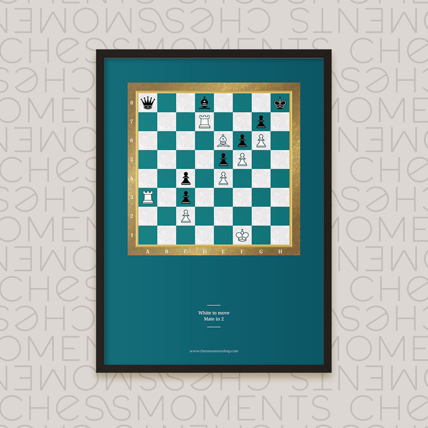 chess puzzle chess poster close up 2